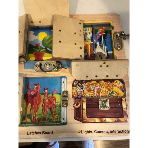 Vintage Melissa and Doug Latches Board CT1102 - Picture 5 of 6